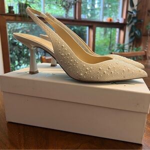Betsey Johnson Nikki Ivory Pearl Heels